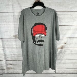 Rally House Andy Reid Men's Size 3XL T-Shirt Kansas City Football Gray Graphic